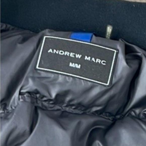 Andrew Marc Mens Black Puffer Jacket, size Medium - Picture 2 of 12
